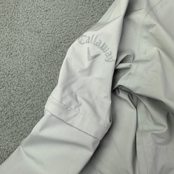 Callaway Tour Authentic Jacket Men XL Gray Full Zip Mock Neck‎ Long Sleeve Used - Picture 8 of 14